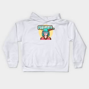 Cyberpunk Rebel Girl Kids Hoodie